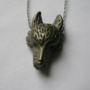 Pirit farkas medálos nyaklánc - ékszer - nyaklánc - medálos nyaklánc - Meska.hu