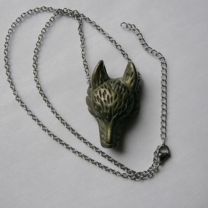 Pirit farkas medálos nyaklánc - ékszer - nyaklánc - medálos nyaklánc - Meska.hu