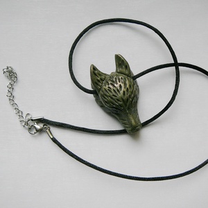 Pirit farkas medálos nyaklánc - ékszer - nyaklánc - medálos nyaklánc - Meska.hu