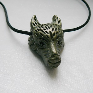 Pirit farkas medálos nyaklánc - ékszer - nyaklánc - medálos nyaklánc - Meska.hu