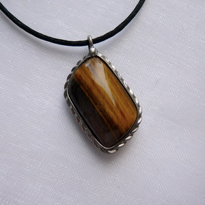 Tigrisszem medál - ékszer - nyaklánc - medálos nyaklánc - Meska.hu