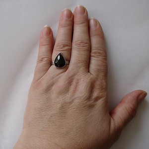 Gránát gyűrű - ékszer - gyűrű - szoliter gyűrű - Meska.hu