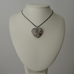 Merlinit szív medál - ékszer - nyaklánc - medál - Meska.hu