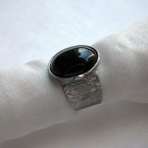 Ónix gyűrű, Ékszer, Gyűrű, Szoliter gyűrű, Ékszerkészítés, Fémmegmunkálás, MESKA