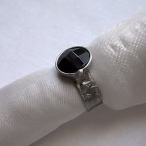 Ónix gyűrű, Ékszer, Gyűrű, Szoliter gyűrű, Ékszerkészítés, Fémmegmunkálás, MESKA