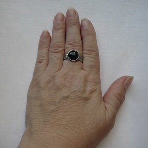 Ónix gyűrű - ékszer - gyűrű - szoliter gyűrű - Meska.hu