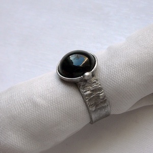 Ónix gyűrű, Ékszer, Gyűrű, Szoliter gyűrű, Ékszerkészítés, Fémmegmunkálás, MESKA