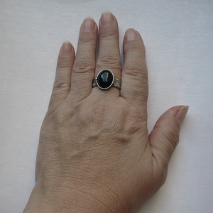 Ónix gyűrű - ékszer - gyűrű - szoliter gyűrű - Meska.hu