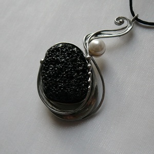 Lávakő medál, Ékszer, Nyaklánc, Medálos nyaklánc, Ékszerkészítés, Fémmegmunkálás, MESKA