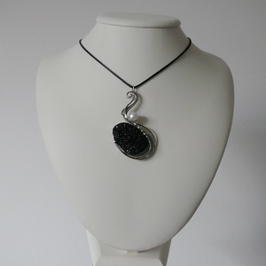 Lávakő medál - ékszer - nyaklánc - medálos nyaklánc - Meska.hu