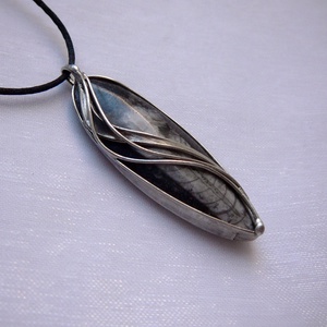 Orthocerasz medál, Ékszer, Nyaklánc, Medálos nyaklánc, Ékszerkészítés, Fémmegmunkálás, MESKA