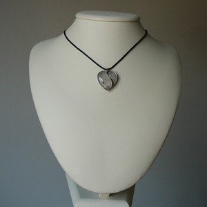 Hegyikristály mini szív medál - ékszer - nyaklánc - medálos nyaklánc - Meska.hu