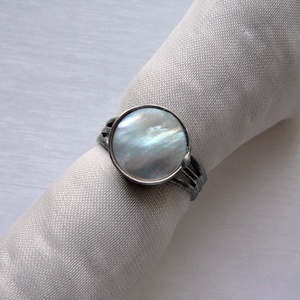 Gyöngyház gyűrű - ékszer - gyűrű - szoliter gyűrű - Meska.hu