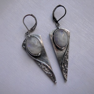 Holdkő fülbevaló - ékszer - fülbevaló - lógó fülbevaló - Meska.hu