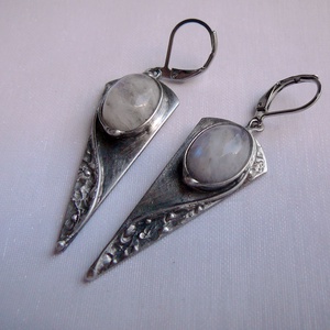 Holdkő fülbevaló - ékszer - fülbevaló - lógó fülbevaló - Meska.hu