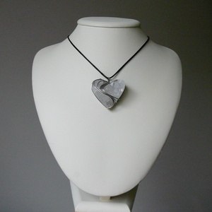 Hegyikristály geóda szív medál - ékszer - nyaklánc - medálos nyaklánc - Meska.hu
