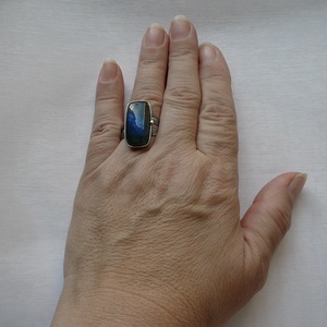 Labradorit gyűrű - ékszer - gyűrű - szoliter gyűrű - Meska.hu