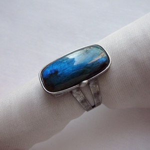 Labradorit gyűrű - ékszer - gyűrű - szoliter gyűrű - Meska.hu