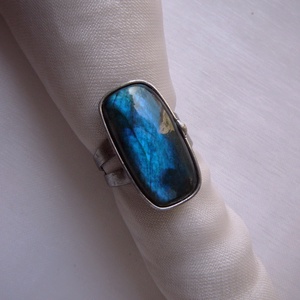 Labradorit gyűrű, Ékszer, Gyűrű, Szoliter gyűrű, Ékszerkészítés, Fémmegmunkálás, MESKA