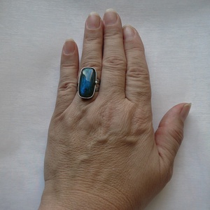Labradorit gyűrű - ékszer - gyűrű - szoliter gyűrű - Meska.hu