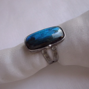 Labradorit gyűrű - ékszer - gyűrű - szoliter gyűrű - Meska.hu