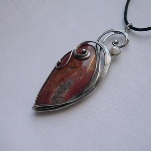 Imperiál jáspis medál - ékszer - nyaklánc - medálos nyaklánc - Meska.hu