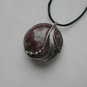 Gránát medál - ékszer - nyaklánc - medálos nyaklánc - Meska.hu