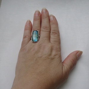 Labradorit gyűrű - ékszer - gyűrű - szoliter gyűrű - Meska.hu