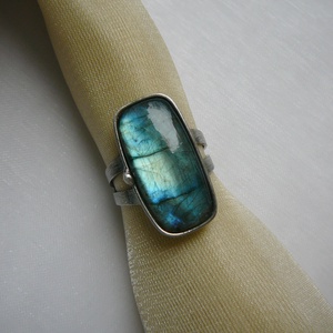 Labradorit gyűrű - ékszer - gyűrű - szoliter gyűrű - Meska.hu