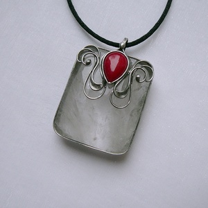 Hegyikristály medál - ékszer - nyaklánc - medálos nyaklánc - Meska.hu