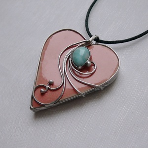 Larimár medál - Meska.hu