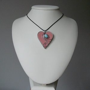 Larimár medál - ékszer - nyaklánc - medálos nyaklánc - Meska.hu