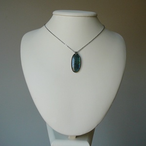 Labradorit medálos nyaklánc - ékszer - nyaklánc - medál - Meska.hu