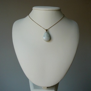 Akvamarin medálos nyaklánc - ékszer - nyaklánc - medálos nyaklánc - Meska.hu