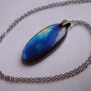 Labradorit medálos nyaklánc - Meska.hu