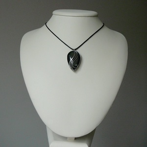 Szivárvány obszidián medál - ékszer - nyaklánc - medálos nyaklánc - Meska.hu