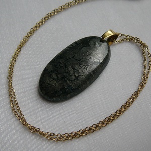 Markazit medálos nyaklánc, Ékszer, Nyaklánc, Medálos nyaklánc, Ékszerkészítés, MESKA