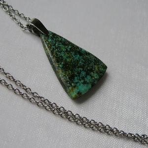 Zöld türkiz medál, Ékszer, Nyaklánc, Medálos nyaklánc, Ékszerkészítés, Fémmegmunkálás, MESKA