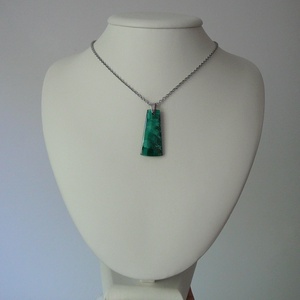 Azúr-malachit medálos nyaklánc - ékszer - nyaklánc - medálos nyaklánc - Meska.hu