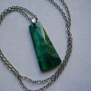 Azúr-malachit medálos nyaklánc - ékszer - nyaklánc - medálos nyaklánc - Meska.hu