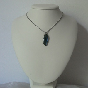 Labradorit medálos nyaklánc - ékszer - nyaklánc - medálos nyaklánc - Meska.hu
