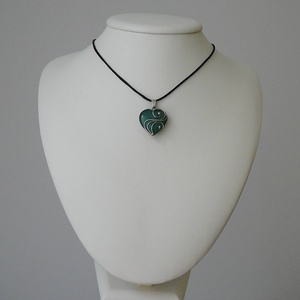 Aventurin mini szív medál - ékszer - nyaklánc - medálos nyaklánc - Meska.hu