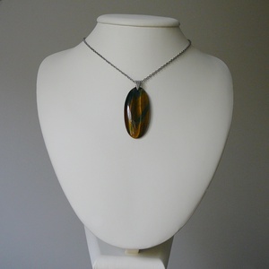 Tigrisszem medálos nyaklánc - ékszer - nyaklánc - medálos nyaklánc - Meska.hu