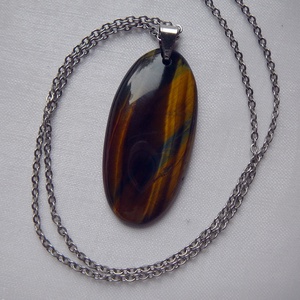 Tigrisszem medálos nyaklánc - ékszer - nyaklánc - medálos nyaklánc - Meska.hu