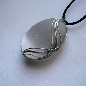 Szelenit medál, Ékszer, Nyaklánc, Medálos nyaklánc, Ékszerkészítés, MESKA