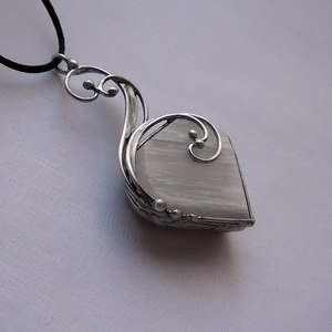 Szelenit medál, Ékszer, Nyaklánc, Medálos nyaklánc, Ékszerkészítés, MESKA