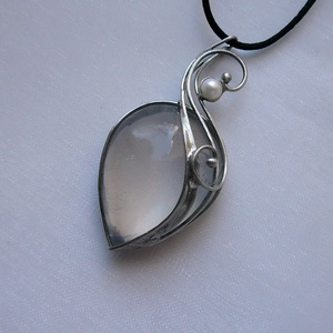 Girasol szív medál - ékszer - nyaklánc - medálos nyaklánc - Meska.hu