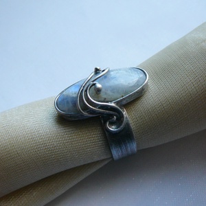 Holdkő gyűrű - ékszer - gyűrű - szoliter gyűrű - Meska.hu