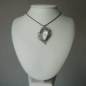 Hegyikristály szív medál - ékszer - nyaklánc - medálos nyaklánc - Meska.hu