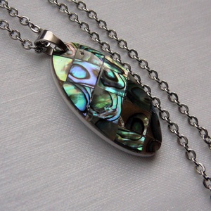 Pávakagyló medálos nyaklánc, Ékszer, Nyaklánc, Medálos nyaklánc, Ékszerkészítés, Fémmegmunkálás, MESKA